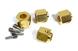 12mm Hex Wheel (4) Hub Brass 12mm Thick for Traxxas TRX-4 Scale & Trail Crawler