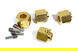 12mm Hex Wheel (4) Hub Brass 12mm Thick for Traxxas TRX-4 Scale & Trail Crawler