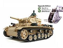 1/16 Scale Panzer IV F Type Tank, 2.4GHz Remote Control Model HL3858-1Upg 6.0