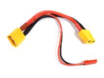 XT60 Female-to-XT60 Male Connector Adapter Wire Harness w/ 2Pin JST Type RX Plug