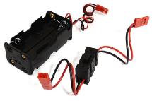 Battery Box 4 Cells w/On/Off Switch, AA Size for Charging, RX, LED & Cooling Fan