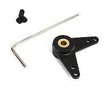 Nylon L-Shape Steering Arm 3mm Shaft Size L=25mm 2mm Hole for RC Boats