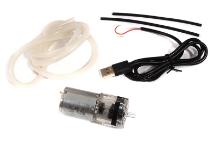 Mini 5VDC 370 Transparent Air Aeration Pump USB w/3x5mm Silicone Tube for Robots