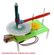 Plastic DIY Education Battery Powered Automatic Pattern Drawing Machine