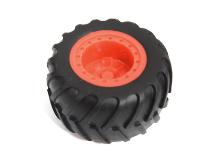 Plastic Miniature Toy Cars Wheel w/ Rubber Tire for DIY Toys
