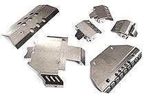 Stainless Steel Armor Skid Plates for Traxxas 1/10 TRX-6 Crawler 6X6 MB G63