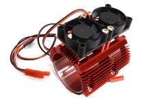 Motor Heatsink+Twin Cooling Fan for Traxxas Summit & E-Revo (Motor: 41-43mm OD)