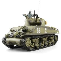 1/16 Scale U.S.A. M4A3 Sherman Tank, 2.4GHz Remote Control Model HL3898-1 6.0
