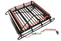 Roof Top Luggage Tray 190x175x40mm w/ LED Light Bar for Axial SCX10 II 6X6