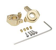 Alloy Machined Brass 9g Each Steering Blocks for Axial 1/24 SCX24 Rock Crawler