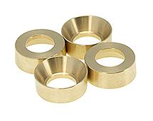 Alloy Machined Brass 10g Each Wheel Weight Add-Ons for Axial 1/24 SCX24