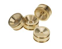 Alloy Machined Brass 41g Each Replacement Wheels for Axial 1/24 SCX24