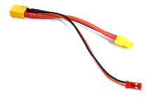 XT60 Female-to-XT60 Male Connector Adapter Wire Harness w/ 2Pin JST Type Plug