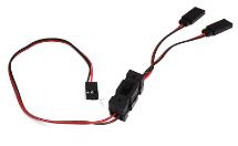Receiver Type Plugs 2-to-1 Y-Extension Wire Harness with On/Off Switch