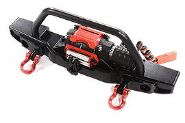 Realistic Front Bumper w/ LED & Power Winch for Axial SCX10 III Scale Crawler