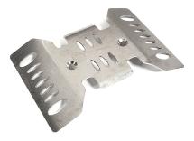 Realistic Stainless Steel Center Skid Plate for Axial SCX10 III Scale Crawler