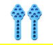 Billet Machined Add-On Shock Mounting Plates for Axial 1/10 SCX-10 Type Crawlers