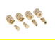 Alloy Machined Brass Wheel Hex Adapters 9.5mm Thick for Axial 1/24 SCX24 Crawler