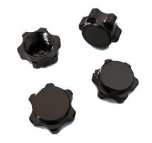 Billet Machined Aluminum 17mm Hex Hub Covers for 1/8 Buggy and Monster Truck