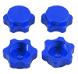 Billet Machined Aluminum 17mm Hex Hub Covers for 1/8 Buggy and Monster Truck