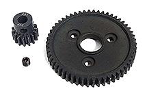 Steel 0.8M 32 Pitch 54T Spur+15T Pinion Set w/5mm for Most Traxxas 1/10 4X4