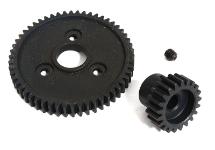 Steel 0.8M 32 Pitch 54T Spur+21T Pinion Set w/5mm for Most Traxxas 1/10 4X4