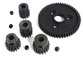 Steel 32 Pitch 54T Spur+13+14+16+18T Pinion Set w/5mm for Most Traxxas 1/10 4X4