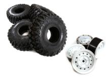 Realistic 1.9 Wheel & Tire (4) for Scale Crawler (O.D.=122mm)