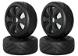 Rubber Tires, Wheels & Inserts TK07 Style w/ 17mm Hex for 1/8 Buggy Size 4pcs.