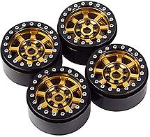 1.9 Size Billet Machined Alloy Wheel (4) for 1/10 Scale Off-Road Crawler