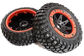 3.2/4.0 Tires, Wheels TK13 w/Inserts 17mm Hex for 1/8 & 1/7 Size 2pcs OD=138mm