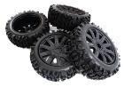 Tires, Wheels & Inserts TK20 Style w/ 17mm Hex for 1/8 Size 4pcs OD=122mm