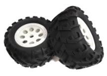 Tires, Wheels & Inserts TK23 w/ 17mm Hex for Monster Truck Size 2pcs OD=148mm