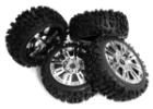 Tires, Wheels & Inserts TK25 Style w/ 17mm Hex for 1/8 Buggy Size 4pcs OD=122mm