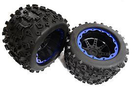 Tires, Wheels & Inserts TK26 w/ 17mm Hex for Monster Truck Size 2pcs OD=155mm