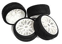 Tires, Wheels & Inserts TK31 Style w/ 17mm Hex for 1/8 Buggy Size 4pcs OD=103mm