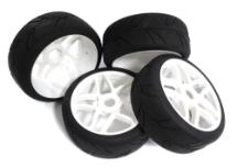 Tires, Wheels & Inserts TK32 Style w/ 17mm Hex for 1/8 Buggy Size 4pcs OD=103mm