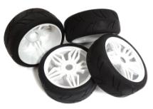 Tires, Wheels & Inserts TK33 Style w/ 17mm Hex for 1/8 Buggy Size 4pcs OD=103mm