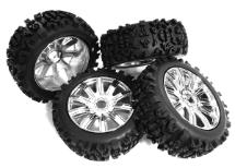 Tires, Wheels & Inserts TK35 Style w/ 17mm Hex for 1/8 Buggy Size 4pcs OD=120mm