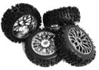 Tires, Wheels & Inserts TK36 Style w/ 17mm Hex for 1/8 Buggy Size 4pcs OD=120mm