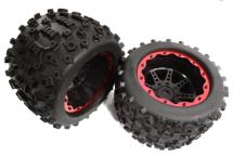 Tires, Wheels & Inserts TK40 w/17mm Hex for 1/8 Monster Truck Size 2pcs OD=155mm