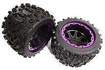 Tires, Wheels & Inserts TK41 w/17mm Hex for 1/8 Monster Truck Size 2pcs OD=155mm