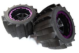 Tires, Wheels & Inserts TK43 w/17mm Hex for 1/8 Monster Truck Size 2pcs OD=170mm