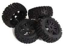 Tires, Wheels & Inserts TK46 Style w/ 17mm Hex for 1/8 Buggy Size 4pcs OD=120mm