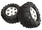 Tires, Wheels & Inserts TK57 w/17mm Hex for 1/8 Monster Truck Size 2pcs OD=155mm
