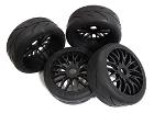Tires, Wheels & Inserts TK58 Style w/ 17mm Hex for 1/8 Buggy Size 4pcs OD=102mm