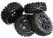 Tires, Wheels & Inserts TK60 Style w/ 17mm Hex for 1/8 Buggy Size 4pcs OD=122mm