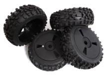 Tires, Wheels & Inserts TK62 Style w/ 17mm Hex for 1/8 Buggy Size 4pcs OD=120mm