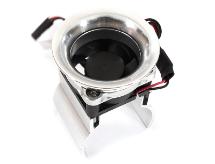 Thermo Controlled 30x30mm Fan w/ Intake Ram Funnel for 36mm Motor, 1/10 RC