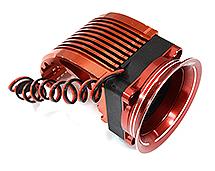 42mm Motor Heatsink + 40x40mm Fan w/ Intake Ram Funnel for Most 1/8 & 1/10 RC